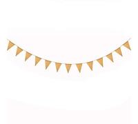 1 striscione decorativo unico in iuta, bandierine perfette per feste, matrimoni, compleanni, festival, decorazioni nuove e popolari