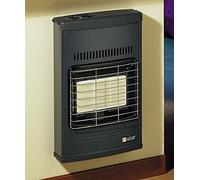 1 STUFA RAGGI INFRAROSSI -- TERMO VENTILATA ( CON VENTOLA ) - A GAS metano POTENZA 4200 W MOD ECO 42T DA PARETE O PIEDI DA APPOGGIO MARCA SICAR COLORE GRIGIO