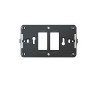 1 Supporto 2 moduli/posti, Compatibile Con BTicino Magic, Scatola 503, Realizzato In plastica di alta qualità, 100% compatibile con le placche e i moduli originali