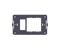 1 Supporto 2 moduli/posti, singolo e doppio, Schuko, UNEL, Compatibile Con BTicino Magic, Scatola 503, Realizzato In tecnopolimero di alta qualità, compatibili con le placche e i moduli originali