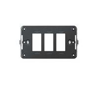 1 Supporto 3 moduli/posti, Compatibile Con BTicino Magic, Scatola 503, Realizzato In tecnopolimero di alta qualità, compatibili con le placche e i moduli originali