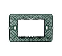 1 Supporto 3 moduli/posti, Compatibile Con Vimar Plana, Scatola 503, Realizzato In plastica di alta qualità, 100% compatibile con le placche e i moduli originali