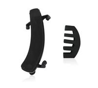 1 supporto a spalla per violino nero, 1 silenziatore nero, supporto universale per violino 4/4 e 3/4, supporto per spalla e imbottiture in plastica, accessorio per violino