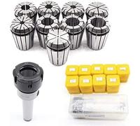1 supporto for mandrino conico Morse MT2 MT3 MT4 con 9 pinze a molla ER for utensili for tornio e fresatura CNC
