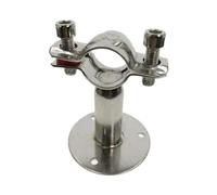 1 supporto for morsetto for tubo in acciaio inossidabile da 51 mm e 2" con piastra di base, lunghezza palo 100 mm(25-27MM-50MM)