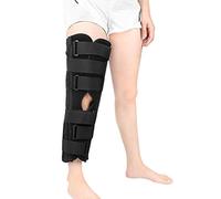 1 supporto immobilizzatore per ginocchio regolabile: per alleviare il dolore articolare, recuperare da lesioni da artrite e fare esercizio fisico. (nero, XS)