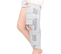 1 supporto immobilizzatore per ginocchio regolabile: per alleviare il dolore articolare, recuperare da lesioni da artrite e fare esercizio fisico (grigio, piccolo)