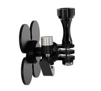 1. Supporto per fotocamera sportiva a 3 artigli con base adesiva flessibile, testa a sfera da 17 mm e capacità di carico 300 g per superfici curve adesivo per parabrezza del motociclo