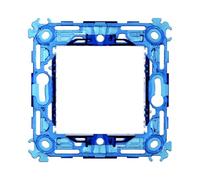 1 Supporto per placchette 2 moduli/posti, Compatibile Con Vimar Arke', Scatola/Cassetta tonda 502, Realizzato In plastica di alta qualità, 100% compatibile con le placche e i moduli originali