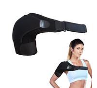 1 supporto per spalle regolabile, per la terapia a freddo per uomini e donne, per la dislocazione articolare, spalla congelata, tendinite (nero)