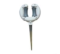 1 supporto per tubo da giardino da 27 cm, con struttura in metallo e plastica, design a rullo superiore per un movimento fluido del tubo, protegge aiuole e prati, adatto per giardini,