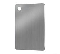 1 tagliere in acciaio inox, resistente all'umidità, per la manipolazione di carne e verdure (36 x 25 cm)