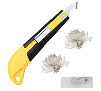 1 Taglierina Acrilica e Set di Lame da 20 Pezzi, Taglierino Pieghevole, Taglierina Acrilica Dello Strato del Plexiglass, Cutter Professionale con Manico Curvo, è Più Comodo da Usare.