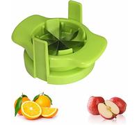 1 taglierina per tagliare limoni e lime, per decorare cibo, limone, lime, affettatrice, affettatrice, frutta, separatore di mele, taglia arancione (verde)