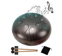 1 tamburo per la pioggia ad alta resistenza in acciaio al carbonio per lo yoga e la meditazione all'aperto, strumento per la pioggia, mini alma musicale da giardino, chakra in acciaio chakra, mini