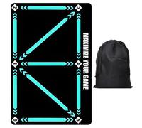 1 tappetino da allenamento calcio con borsa da calcio, tappetino da allenamento per controllo della palla, tappetino antiscivolo per assorbimento degli urti sportivo