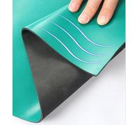 1 tappetino da scrivania antistatico ESD - Tappetino di riparazione for saldatura in silicone spesso 2-3 mm for postazione di lavoro elettronica(3mmx3.6x3.3ft)