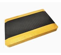 1 tappetino ergonomico anti-fatica for il lavoro - Tappetino in poliuretano commerciale con bordo giallo(3cmx150x150cm)