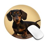 1 tappetino per mouse con bordo cucito, comodo tappetino per mouse con base in gomma antiscivolo, tappetino per mouse da gioco con un simpatico bassotto lavabile per computer, ufficio, laptop da 8 po
