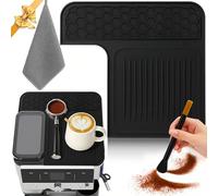 1 tappetino superiore per macchina da caffè Ninja Luxe Cafe ES601 ed ES701, con asciugamano barista e spazzola per la pulizia del caffè, pulisce e protegge la superficie superiore, antigraffio