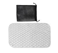 1 tappetino 'tappeto' e 1 borsa a cordoncino nero, tavolo da 'stiro', portatile, per viaggio, pieghevole per ufficio o letto (taglia 48 x 85'