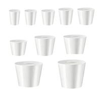 1 tappo conico in gomma siliconica con foro, tappo in gomma per uso alimentare, per barili di fermentazione, valvola airlock per birra domestica, kit per la produzione di vino BRE (1 pezzo misura 3)