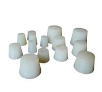 1 tappo per vino in silicone con foro da 8 mm per valvola Airlock, valvola di scarico per fermentazione, tappo in gomma siliconica, kit per la produzione di vino (misura 9 con foro)