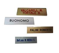 1 Targa Cassetta della Posta 1 2 o 3 righi, 2,5x7 cm con 2 FORI Spesso 2mm Circa targhetta plastica Scegli Colori Incisione Compresa stampatello FUORIPORTA targhetta 1 Portachiavi corni (2 RIGHI)