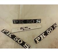 1 TARGHETTA COMPATIBILE CON VESPA PK 50 S posteriore in alluminio 19x125 mm