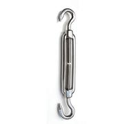 1 tenditore per tenditore, in acciaio inox 304 multifunzione, kit di tenditore regolabile con gancio e corda per occhiello per cavi, resistente (M4/M5/M6/M8/M10/M12/M14/M16).