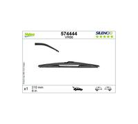 1 Tergicristallo Posteriore 210mm Per Citroën C3 VALEO YQ00056480