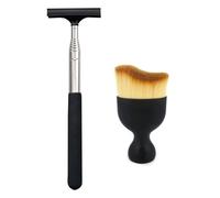 1 Tergicristallo Retrattile Nero E 1 Spazzola Per La Pulizia Degli Interni Dell'Auto, Strumenti Per La Pulizia Dei Vetri Dell'Auto, Accessori Per Auto