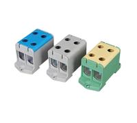 1 terminale 95 mm2 800 V montaggio su guida DIN JUT10-95/2 blocco filo due ingressi due uscite cavo di collegamento elettrico cablaggio in rame PA66(Grey)