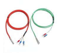 1 termocoppia tipo K PT100, impermeabile, a prova di olio, sonda di temperatura, rotolo bocca, sensore di temperatura (K 4 x 30 mm, 0,5 m)