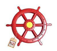 1 timone per imbarcazioni, volante mobile, colore rosso, per bambini