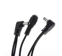 1 TO 5 Daisy Chain Multi-Plug Cable Right Angle for Guitar Effect Pedals