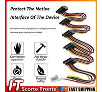 1 to 5 SATA Power Cable Adapter Splitter Cable Hard Drive Power Supply Cord