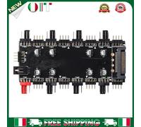 # 1 To 8 Multi Way Splitter RGB PWM HUB 12V/4 Pin for Fan Motherboard (SATA)