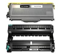 1 toner TN2120 e 1 tamburo DR2100, compatibile con Brother TN2120 DR2100 per Brother DCP-7030 DCP-7040 DCP-7045N HL-2140 HL-2150N HL-2170 HL-2170W MFC-7320 MFC-7340 MFC-740 40N MFC-7. 840 W