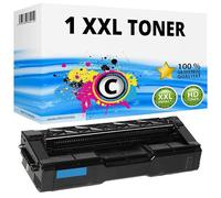 1 toner XXL per Ricoh Aficio SP C250 sf dn C260 DNw C261 SFNw 407544, ciano