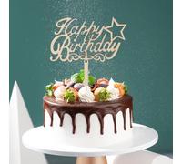 1 topper per torta Happy Birthday Cake Topper Compleanno Cake Topper Compleanno Festa Torte Decorazione Decorazione Oro Decorazione per Baby Ragazzi Ragazzi Ragazze Donne Uomo