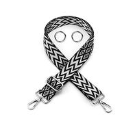 1 tracolla tascabile; con 2 portachiavi aperto in metallo, con fibbie in metallo, tasche di ricambio diagonali, larghezza spalle 3,8 cm, regolabile 85-145 cm