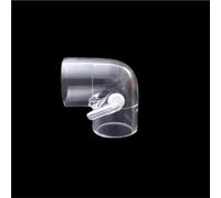 1 tubo a gomito ad angolo retto in acrilico, connettore a 90 gradi for acquario, in trasparente 16x40x3 mm for dell'acqua(16x40x3x4mm)