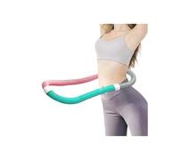 1 tubo a molla pieghevole per yoga circolare: attrezzo per esercizi per stringere la vita e la pancia per donne e uomini, strumento portatile per palestra domestica pilates fitness strumento per la