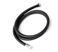 1 tubo flessibile for doccia a pressione for accessori da bagno in PVC flessibile portatile anti-avvolgimento GI/2 universale(Balck,2m)