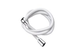 1 tubo flessibile for doccia in silicone da 1,5/2/3 m, flessibile, anti-avvolgimento, ad alta pressione, potente, accessori for il bagno(White,1.5M)