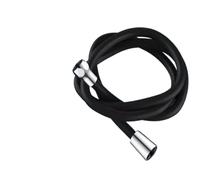 1 tubo flessibile for doccia in silicone da 1,5/2 m, in lattice, potente, flessibile, anti-avvolgimento, ad alta pressione, accessori for il bagno(Black,2M)
