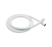 1 tubo flessibile for doccia in silicone da 1,5/2 m, tubo flessibile for vasca, antideflagrante, idraulico(White-1.2m)