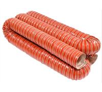 1 tubo flessibile in silicone rosso resistente alle alte temperature - Tubo flessibile di scarico HVAC ultra flessibile for applicazioni industriali(25mmx3m)