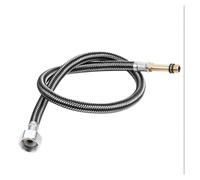 1 tubo flessibile intrecciato in nylon antideflagrante in acciaio inossidabile con interfaccia G1/2'', tubo di prolunga for lavandino e rubinetto da bagno termoresistente(B,80cm)